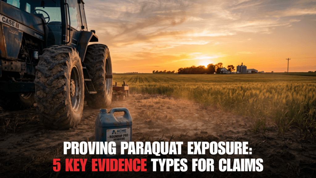 proving paraquat exposure